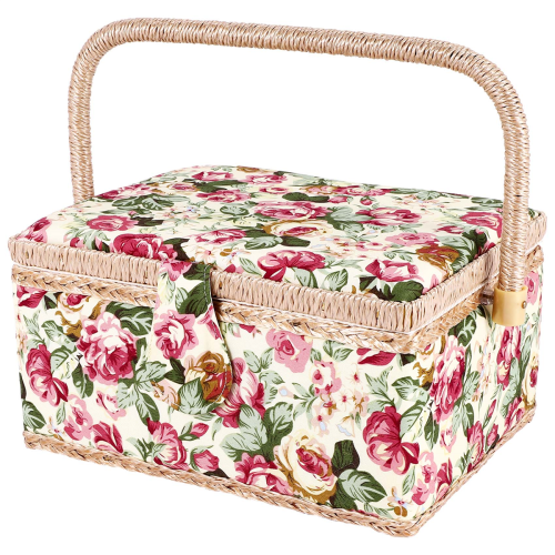 Extra Large Sewing Basket,for Needles, Thread, Tape Measure 1