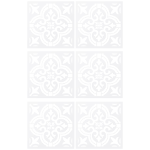 6 Pcs DIY Painting 30X30cm Vintage Flower Pattern Stencils Template