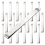 20PCS Stainless Steel Hemming Clips - 3-Inch Measuring Ruler 1