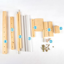 Adjustment Solid Wooden Frames Embroidery Floor Stand