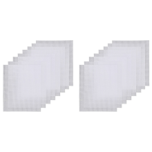 Canvas Pads 8 Pcs White Rectangle for DIY Crafts Embroidery