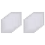 Canvas Pads 8 Pcs White Rectangle for DIY Crafts Embroidery 1