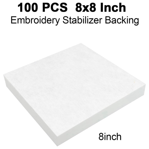 100PCS Precut Embroidery Stabilizers, Embroidery Backing Stabilizer 2