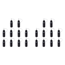 Precision Tip Applicator Bottles Black Metal Needle Plastic Bottle