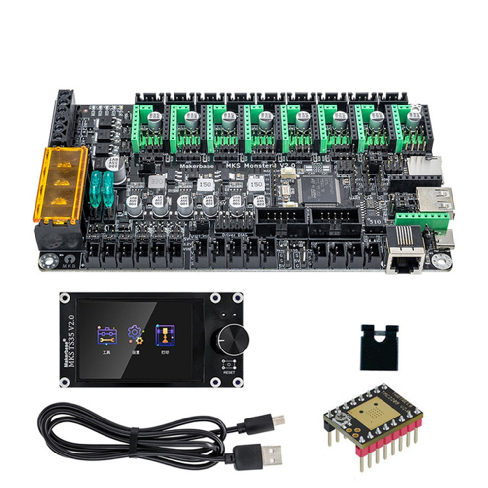 For Mks Monster8 V2 32Bit Control Board With Ts35 Tft Touch Screen 4713043651899