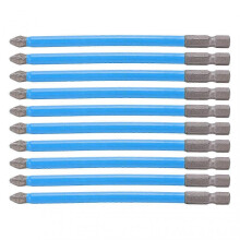 10Pcs 150mm S2 Non-Slip PH2 Magnetic Screwdriver Bits for Home