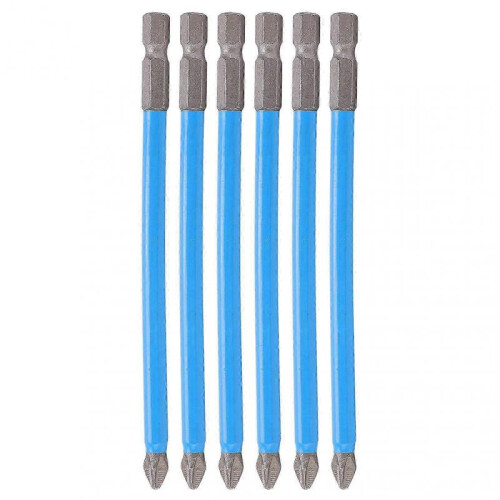 10Pcs 150mm S2 Non-Slip PH2 Magnetic Screwdriver Bits for Home 1