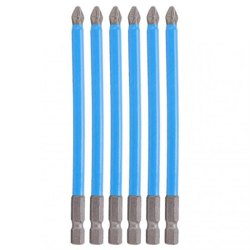 10Pcs 150mm S2 Non-Slip PH2 Magnetic Screwdriver Bits for Home 2