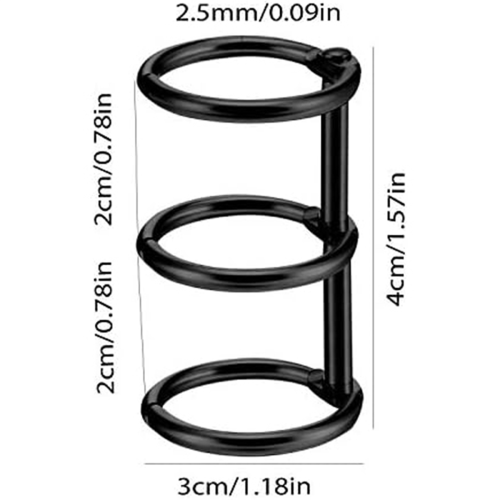 3-Rings Book Rings Metal Loose Leaf Binder Rings Binding 2