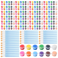 336x Mini Acrylic Paint Set 24Set 12 Colors Acrylic Paint Strips(2ml)