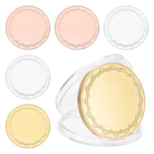 6pcs Blank Coins for Engraving, 40mm Coin Blanks Mixed