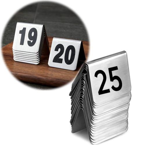 25PCS Restaurant Bar Place Table Marker Tabletop Number Sign 1