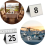 25PCS Restaurant Bar Place Table Marker Tabletop Number Sign 3