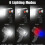 LED 300000 Lumen Flashlight, Handheld Wide Lighting Range Flashlight, One Pack 5