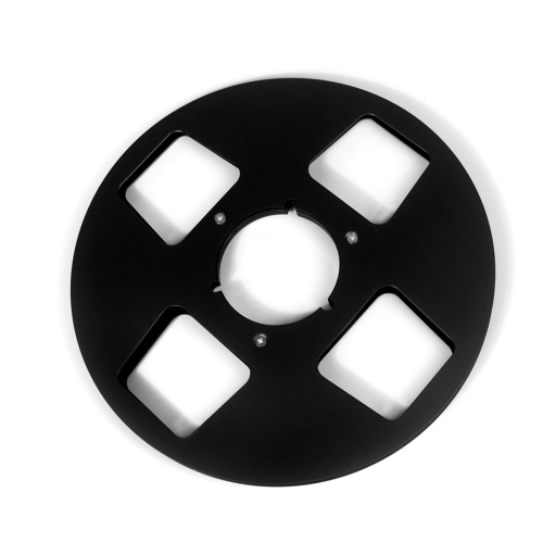 10Inch Empty Tape Reel 4 Hole Aluminum Empty Disc Opening Reel Black 1