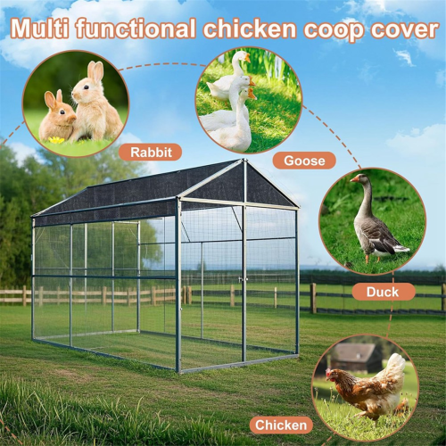 Chicken Coop Cover UV 90% Shade Cloth for Summer 2