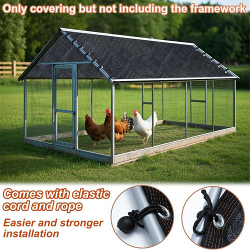 Chicken Coop Cover UV 90% Shade Cloth for Summer 1