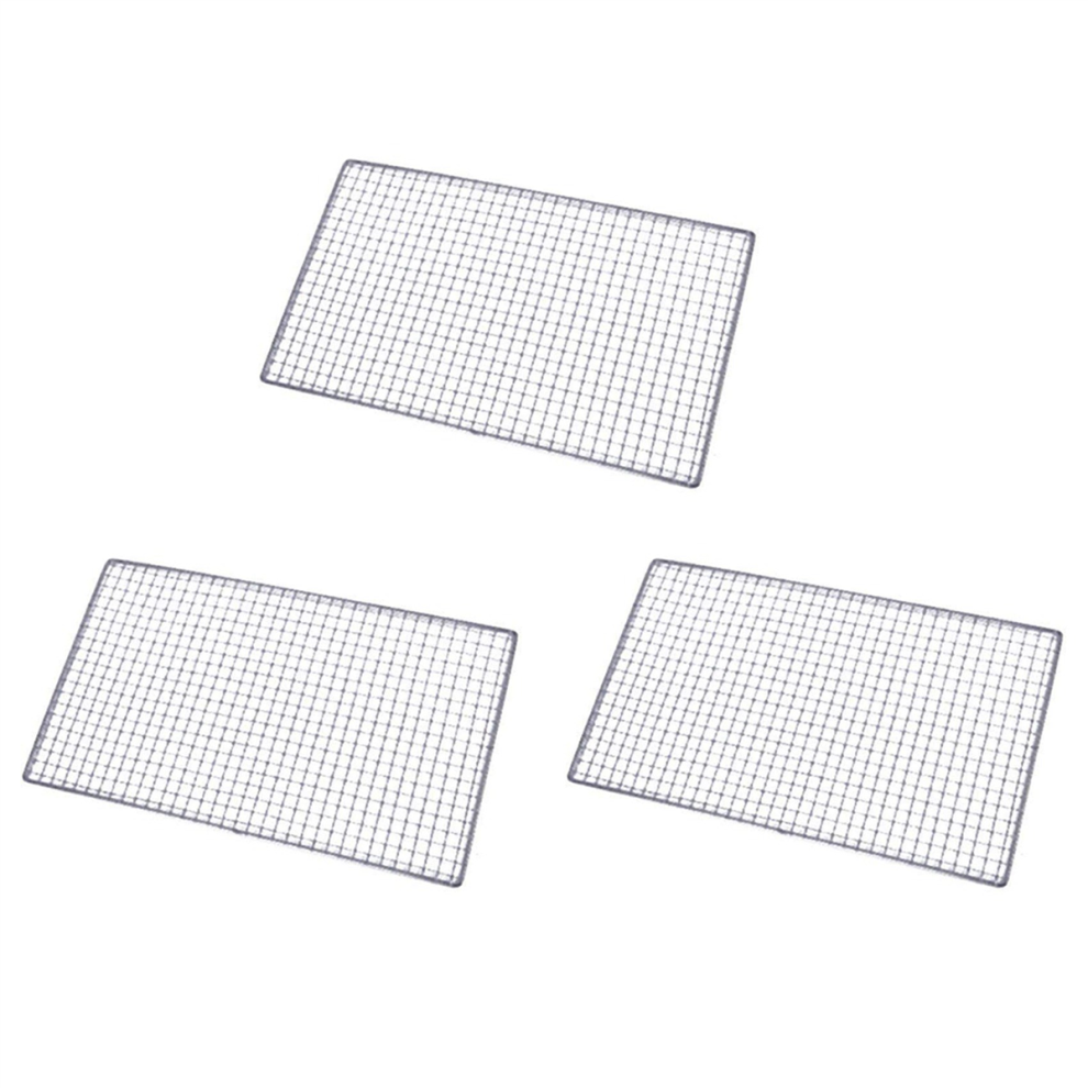 Metal Squares Holes Grilling Barbecue Wire Mesh 30cm x 45cm-image-OPC-PJ96HSH-NEW