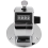 Round Base 4 Digit Manual Hand Tally Mechanical Palm Click Counter 5