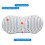 (blue,light gray) Lumbar Support Pillow Ergonomic Memory Foam Breathable Mesh Low Back Pain Relief 11