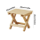 Small Folding Stool Portable Wooden Stool Chair 28x26x22cm 4