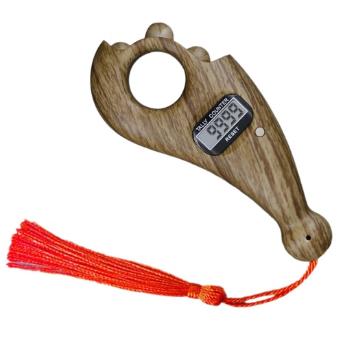Rotating Prayer Beads With Led Digital Counter Portable Finger B 1