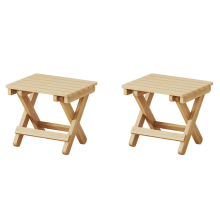Small Folding Stool Portable Wooden Stool Chair 28x26x22cm
