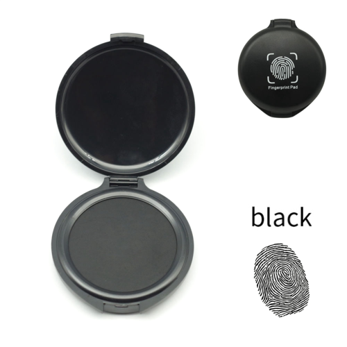 Fingerprint ink Pad No-Wash Quick-Drying Quick-Drying ink Pad - Black 2