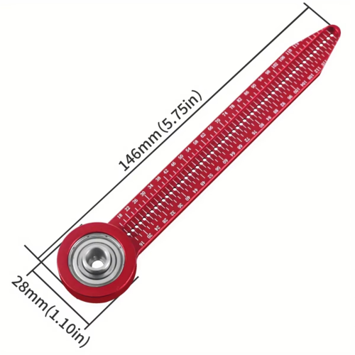 Woodworking Circular Drawing Ruler, Fixed Point Marker, Adjustable 2