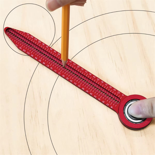 Woodworking Circular Drawing Ruler, Fixed Point Marker, Adjustable 1