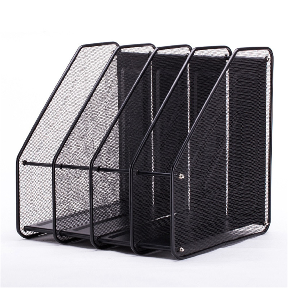 Mesh Quadruple-Column File Rack Bookshelf Data Rack File Box-image-OPC-PJ96JRH-NEW