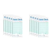 5Pcs Guest Check Pad, Server Note Pads for Restaurant, 50 Sheets/Pack