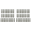 25 Pack Engraving Blank Tags Rectangle Stamping with 4 Holes 1Inx3In 1
