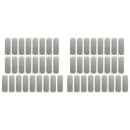 25 Pack Engraving Blank Tags Rectangle Stamping with 4 Holes 1Inx3In