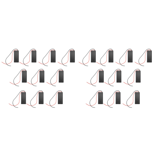 10/Pcs 2 AAA Battery Holder with Switch ON Off and Back Cover