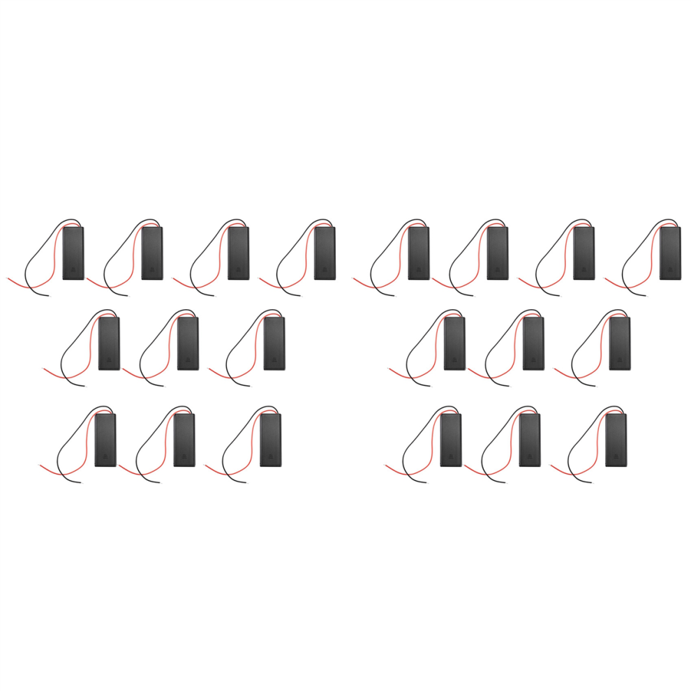 10/Pcs 2 Aaa Battery Holder With Switch On Off And Back Cover 4713043602730