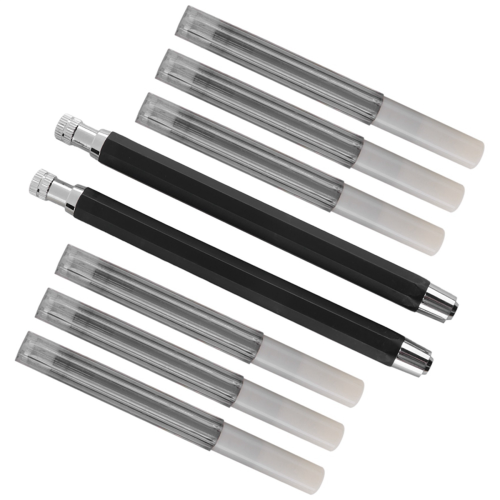 2 Pcs 5.6mm Lead Holder Automatic Mechanical Pencil,6Pcs Lead Refills 1