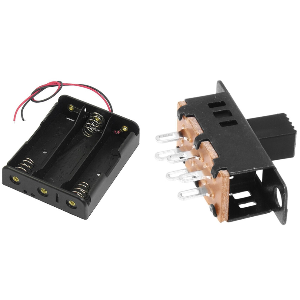 Series 3.7V Flat Tip Battery Holder Case For 3 X 18650 Batteries 4713043603898