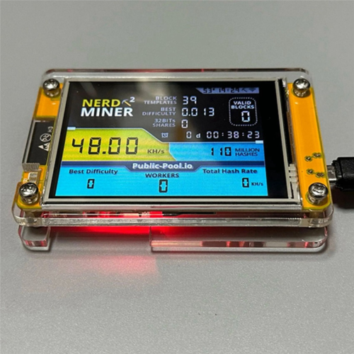 NerdMiner V2 2.8 Inch Display Solo Lottery Nerd Miner 56KH/S Machine 2