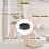 4Pcs Round Rubber Furniture Caster Cups, black 2
