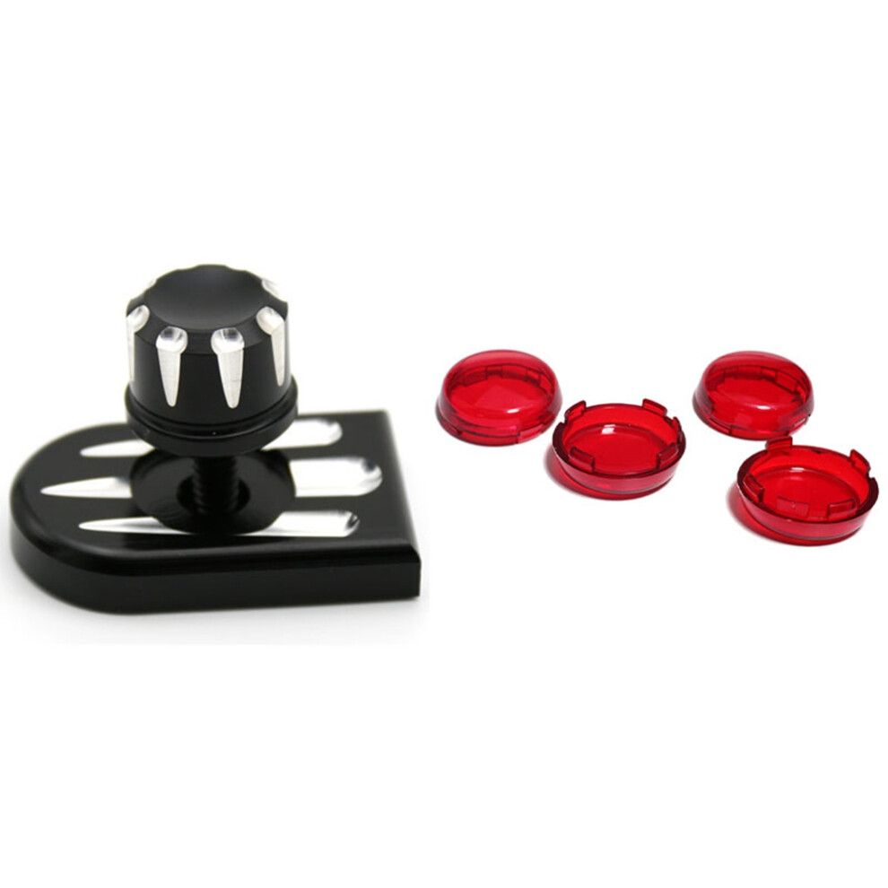 4Pcs For Turn Signal Indicator Lens Cover Light/Red 4713043660457