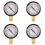 0 - -30inHg 0 - -1bar Mini Dial Luftdruckpruefer Schwarz 1