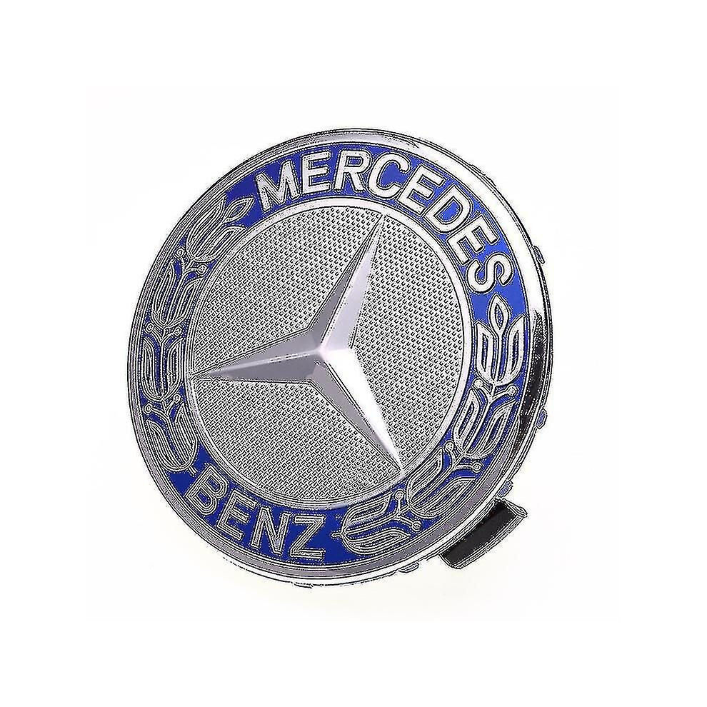 Auspicious-4pc 75mm Center Wheel Caps Rim For Mercedes Benz