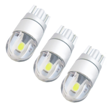 2pcs W5W T10 2 SMD 3030LED Super Bright White 12V License Plate Light