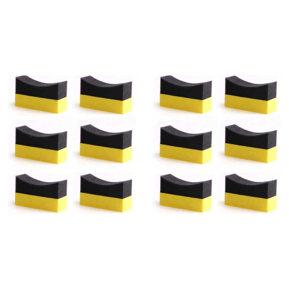 6Pcs Tire Contour Dressing Applicator Pads Gloss Shine Color 4713043680479
