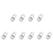 2pcs W5W T10 2 SMD 3030LED Super Bright White 12V License Plate Light