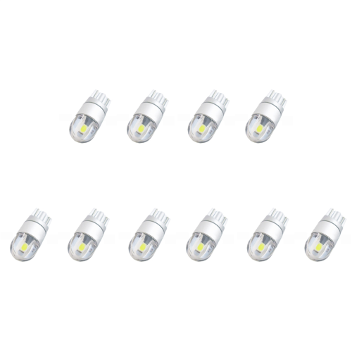 2pcs W5W T10 2 SMD 3030LED Super Bright White 12V License Plate Light