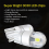 2pcs W5W T10 2 SMD 3030LED Super Bright White 12V License Plate Light 4