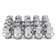 Alloy Wheel Nuts. M12 X 1.5, Taper, 19mm Hex Replacement For Ford Alloy Wheels (silver)