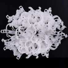 Plant Supports 100 PCS Plant Clips Plant Clips Plant Clips Ideal for securing plants Supports planting - white